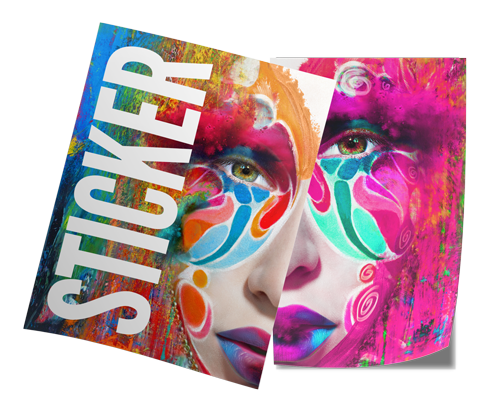 klistermærker print